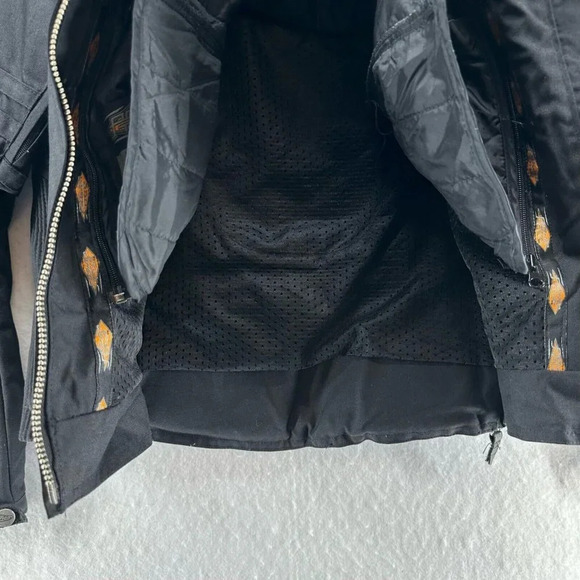 Power Trip Jacket Womens Size L Motocross Riding Padded Shoulder Nylon Black - Picture 7 of 13